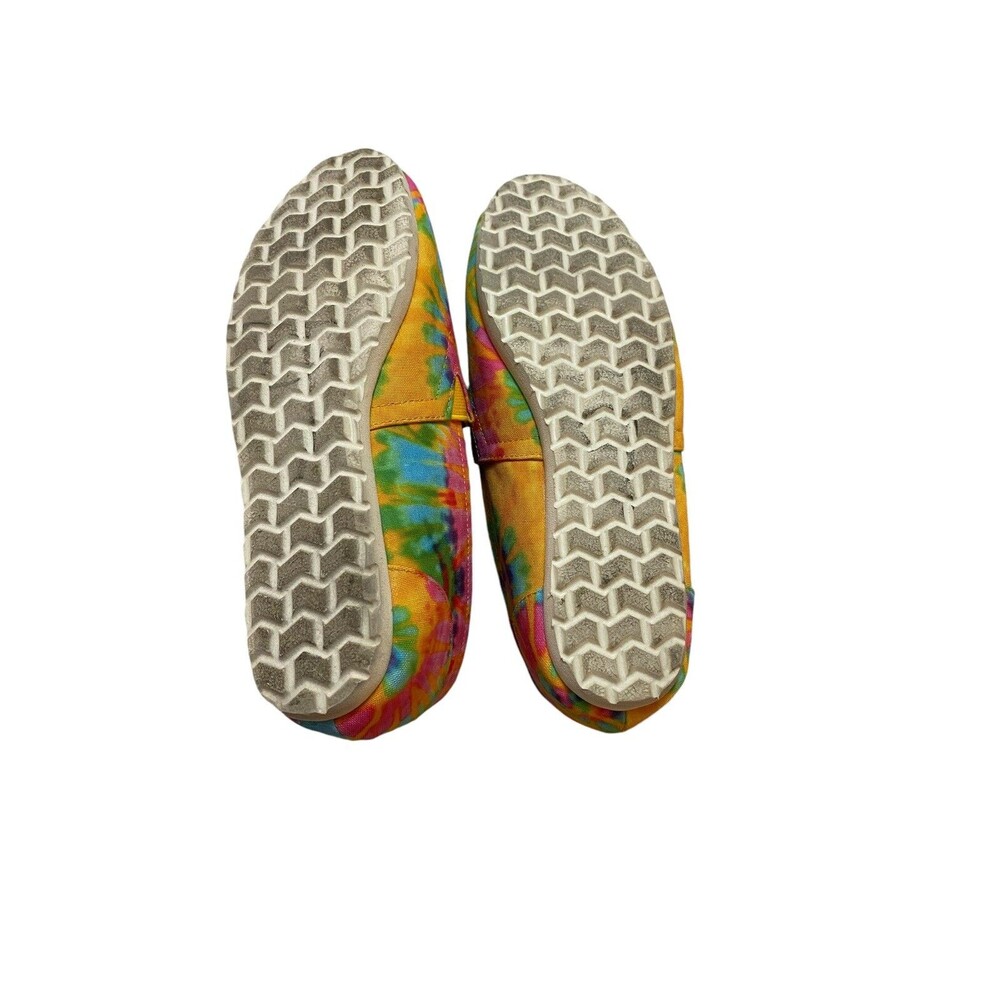 Esprit Tie Dye Slip On Shoes 7.5 Multicolor Canvas Flats Boho Festival - Picture 3 of 5